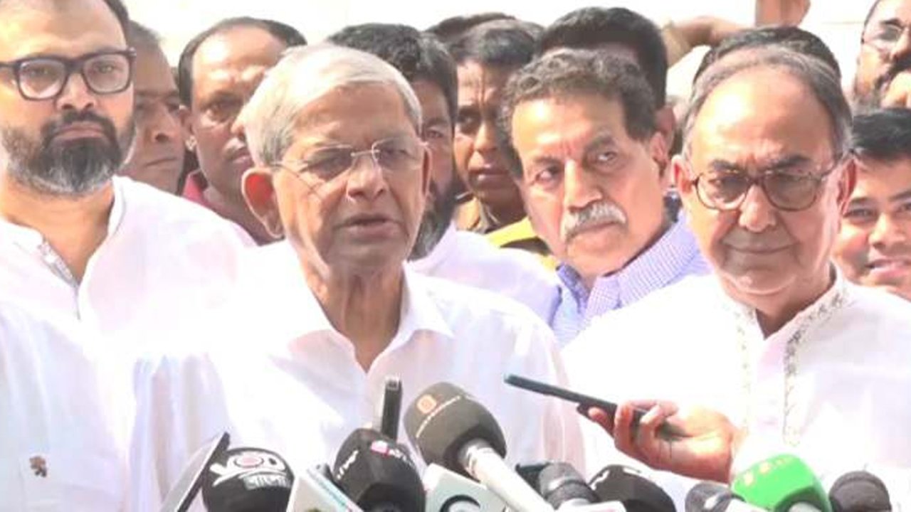 প্রধান উপদেষ্টার ভাষণে নির্বাচনী রোডম্যাপ না থাকায় ফের হতাশ মির্জা ফখরুল