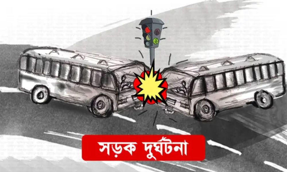 রাজধানীতে দুই বাসের মাঝে চাপা পড়ে ব্যাংক কর্মচারীর মৃত্যু