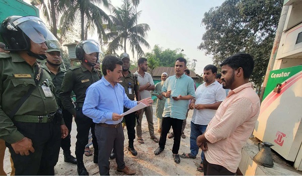 পরিমাপে কম পেট্রোল দেয়ায় ৫০ হাজার জরিমানা